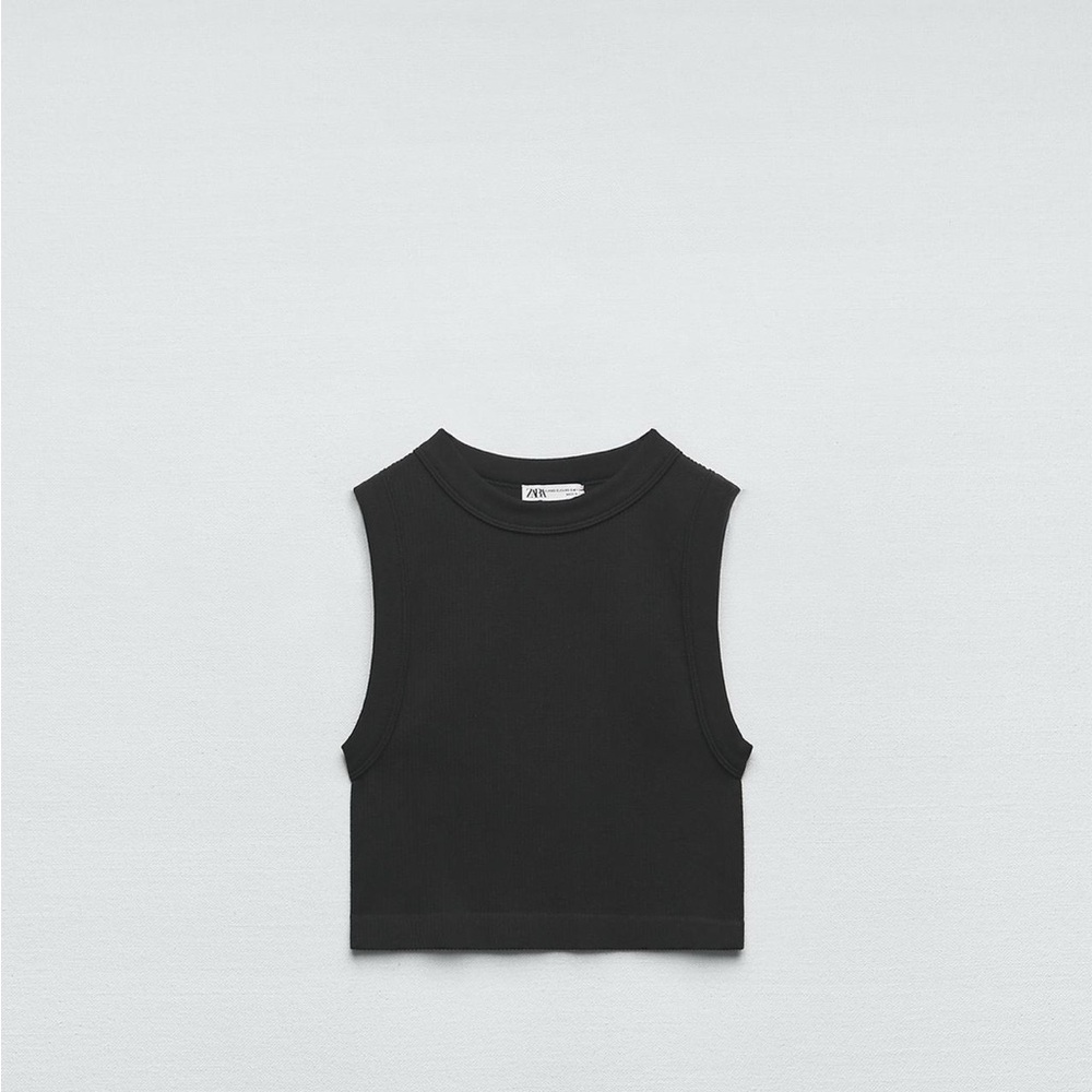 Two Zara  Sleeveless seamless crop top